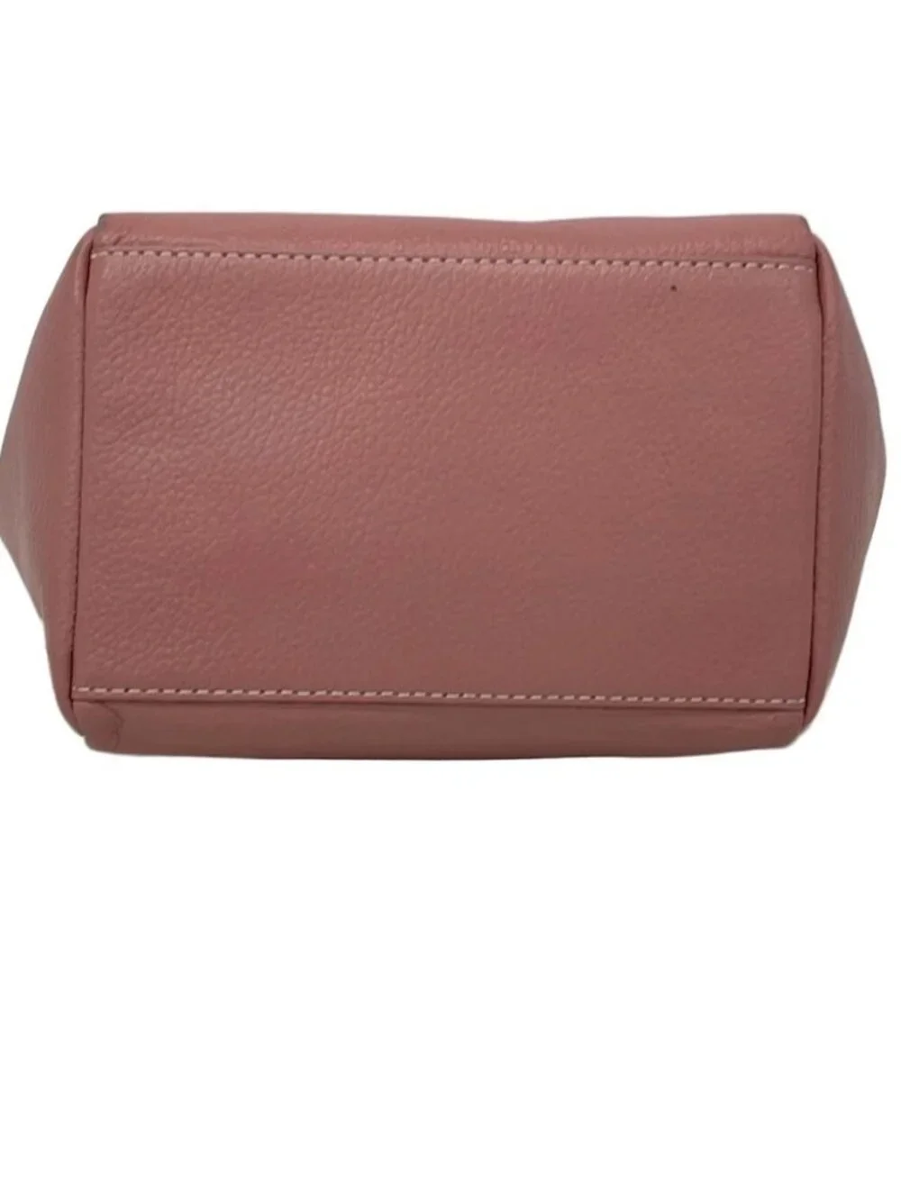 russet Pink Leather Tote Bag